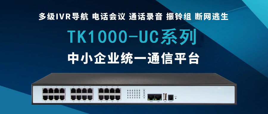 利達信TK1000-UC系列——為中小企業(yè)量身打造的統(tǒng)一通信平臺